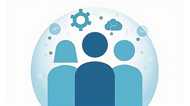 Ícono de personas y un cerebro, representando talento y estrategia de RRHH