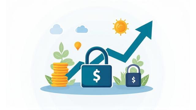 Ícono de gráficos financieros y monedas, representando optimización tributaria